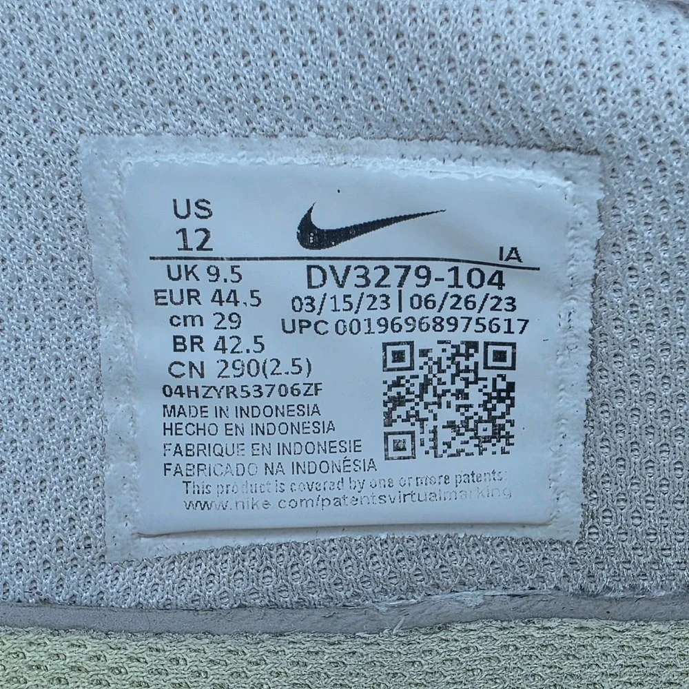 Nike NikeCourt Zoom Lite 3 White High Voltage Tennis Shoes | Men Size 12